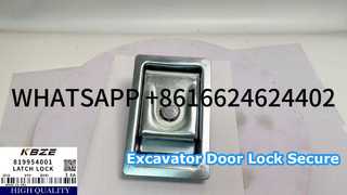 KBZE OEM 품질 XCMG 819954001 XE200 XE210 XE215 굴삭기 예비 부품용 측면 도어 잠금 장치