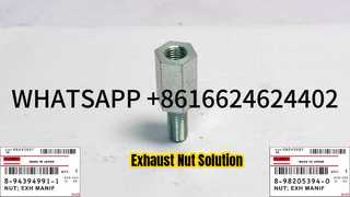 히타치 ZX330 ZX350 ZX500 8-94394991-1 8-98205394-0 ISUZU 6HK1 배출 다양한 너트 0-911 예비 부품
