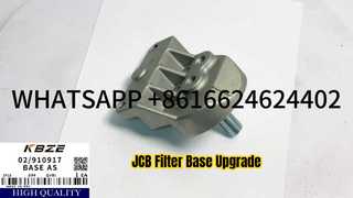 KBZE OEM 02/910917 JCB JS205 JS215 JS220 NXT215 굴삭기에 적합한 필터 베이스