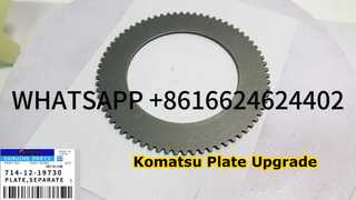7141219730 KOMATSU 714-12-19730 플레이트, WA300 WA320 WA350 WA380 WA400 WA420용 분리기