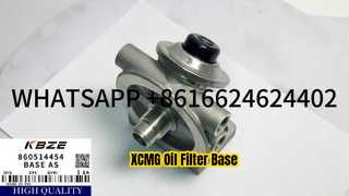860514454 XCMG XE210 XE215 굴삭기 오일 필터 베이스 AS KBZE OEM 고품질 제품