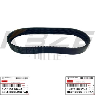 HITACHI ZAX200-5 EXCAVATOR 8-98152906-0 1-87618459-0 BELT;COOLING FAN FOR ISUZU 6BG1 6HK1 ENGINE