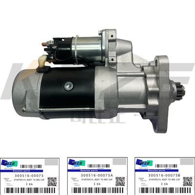KBZE 300516-00075 DOOSAN DAEWOO 39MT 300516-00075A 300516-00075B 24V 7.0KW 11T STARTER MTOR ASSY FOR DH340 DH470 DX500 DX420
