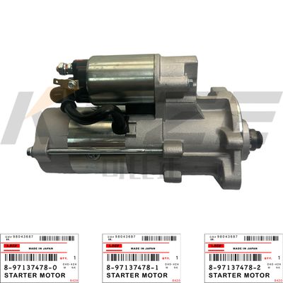 KBZE 8-97137478-2 ISUZU 4JB1 ENGINE 8-97137478-1 STARTER MOTOR ASSY 24V 11T 3.5KW FOR SK60 SK70 EX75 ZX70 ZX80
