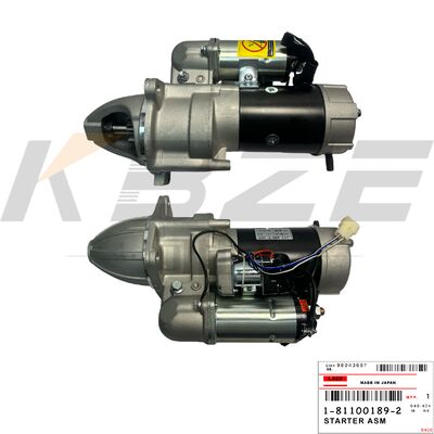 KBZE 1-81100189-2 1-81100189-0 HITACHI EX200-1 4.5KW 11T 24V STARTER MOTOR FOR ISUZU 6BD1 ENGINE