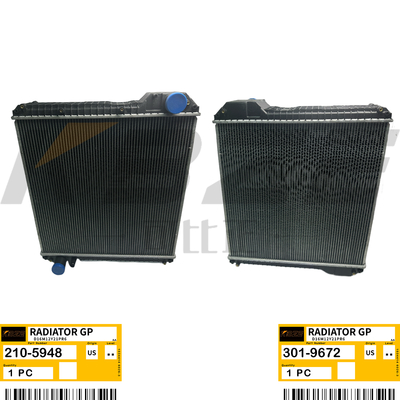 KBZE 브랜드 301-9672 210-5948 CAT C4.4 라디에이터, 416E 420E 432E 444E 백호 로더에 적합
